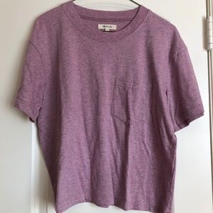 MADEWELL Dusty Purple Crop Shirt